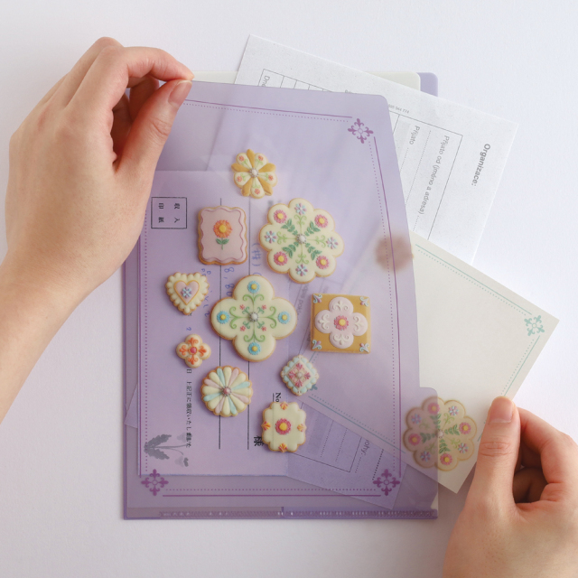 KUNIKA A5ポケットクリアファイル（purple） KG-014 | デザイン