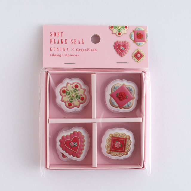 KUNIKA 箱入りソフトフレークシール（red） KG-017