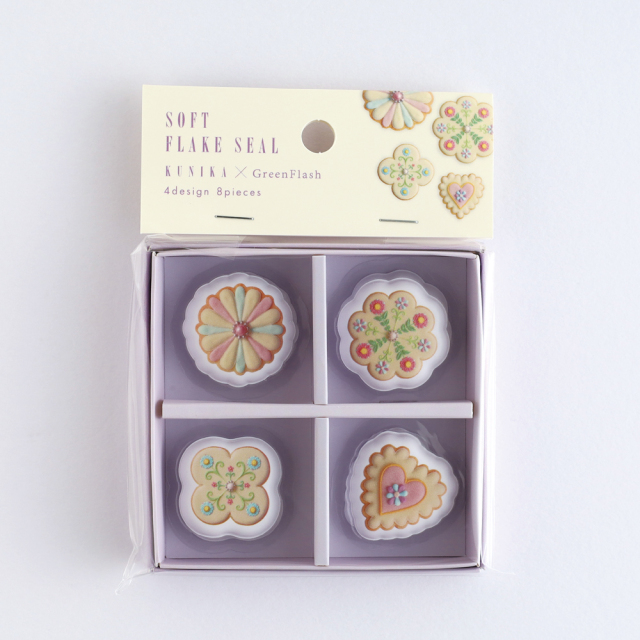 KUNIKA 箱入りソフトフレークシール（purple） KG-018