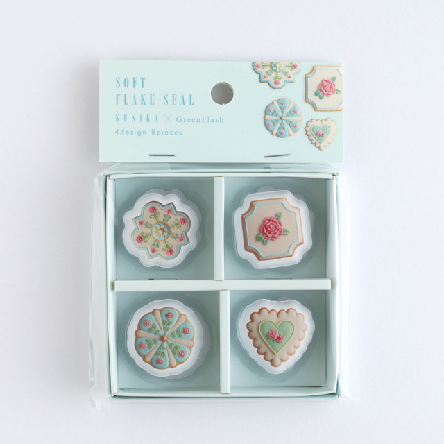 KUNIKA 箱入りソフトフレークシール（blue） KG-019