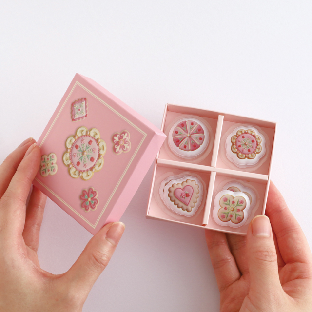 KUNIKA 箱入りソフトフレークシール（pink） KG-020 | デザイン