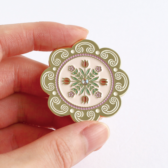 KUNIKA ピンバッジ（pink） KG-028 | デザインステーショナリー