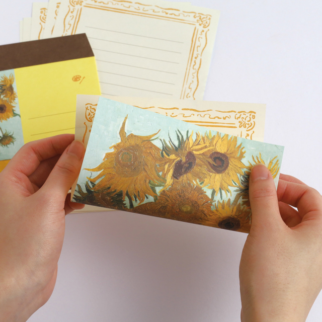 DAILY MUSEUM レターセット<ひまわり> MU-005 | デザイン
