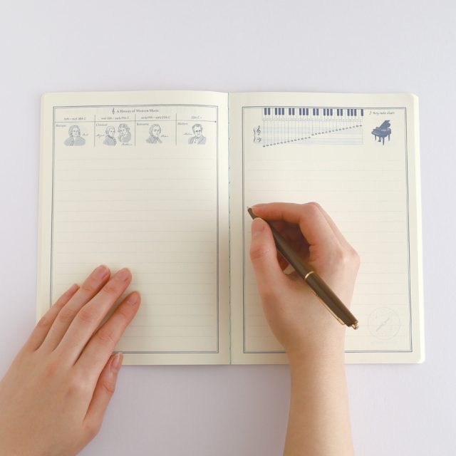 STUDY HOLIC A5ノート（音楽学）ST-329 | デザインステーショナリーの