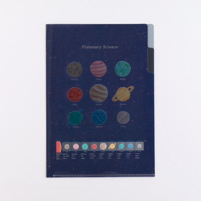 STUDY HOLIC A5ポケットクリアファイル（惑星科学）ST-333