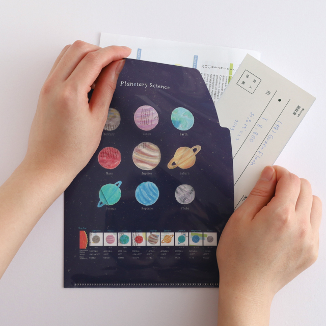 STUDY HOLIC A5ポケットクリアファイル（惑星科学）ST-333 | デザイン