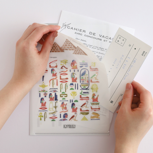 STUDY HOLIC A5ポケットクリアファイル（古代エジプト学）ST-337