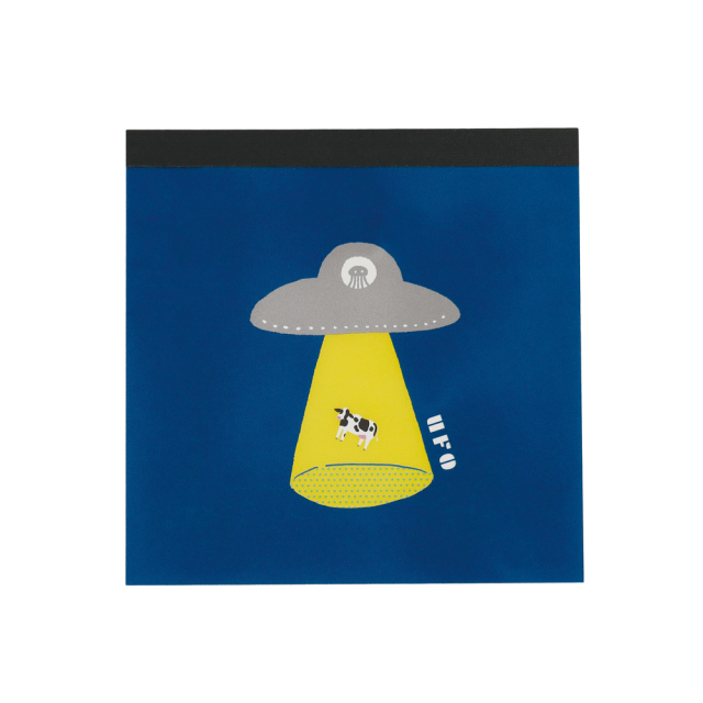 ミカクニン メモパッド・スクエア(UFO) MN-002