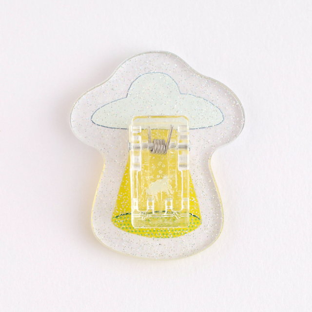 ミカクニン アクリルクリップ(UFO) MN-018 | デザインステーショナリー