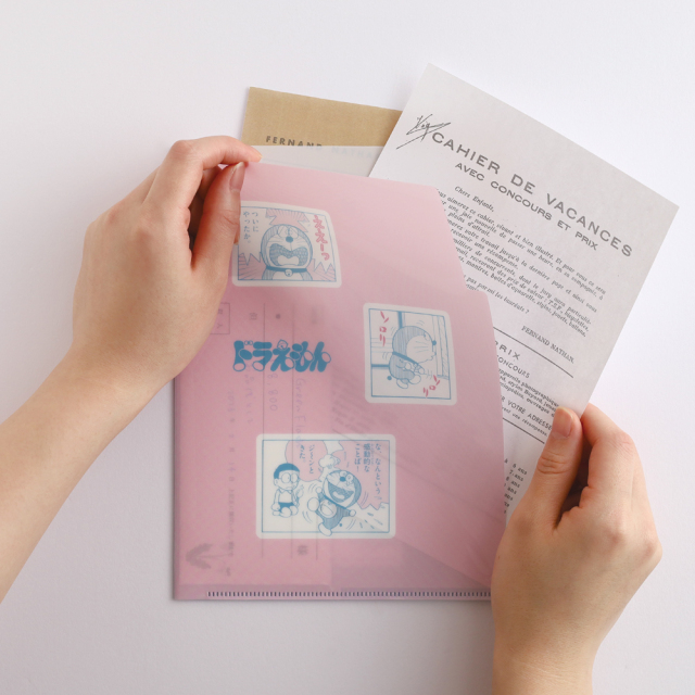 ドラえもん A5ポケットクリアファイル（PINK） DG-338