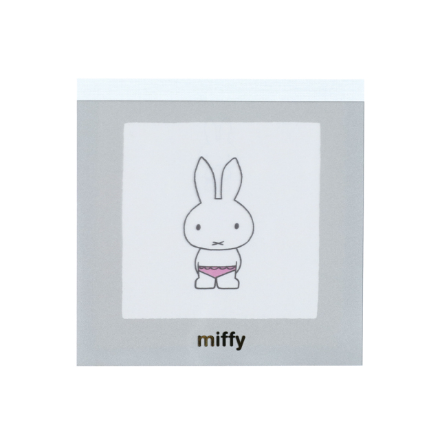 miffy メモパッド・スクエア（gray） BM-432