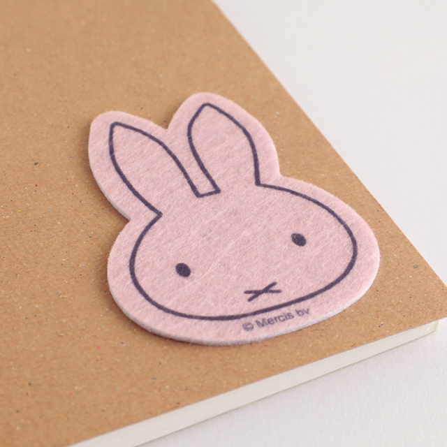 miffy フェルトステッカー（pink） BM-447 | デザインステーショナリー