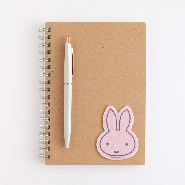 miffy フェルトステッカー（pink） BM-447 | デザインステーショナリー
