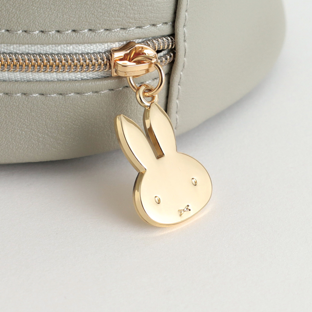 miffy 丸型ポーチ（gray） BM-459 | デザインステーショナリーの