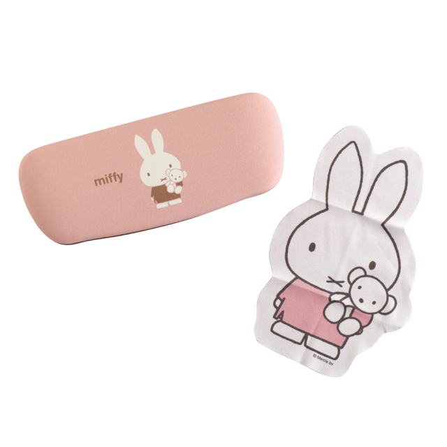 miffy メガネケース＆クロスセット（coral） BM-463