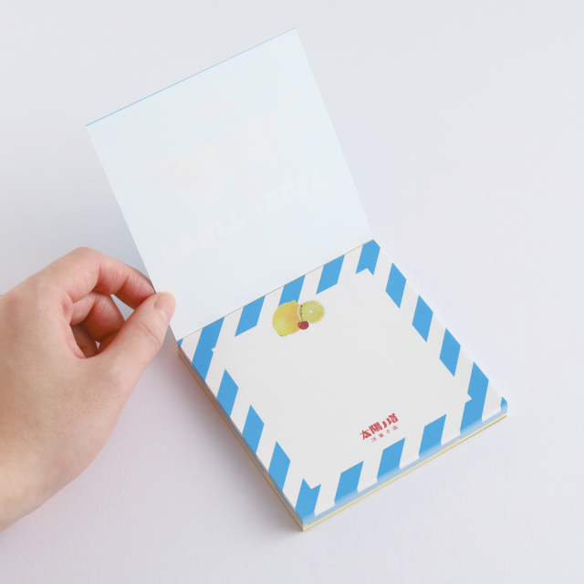 太陽ノ塔洋菓子店 メモパッド・スクエア （フルーツゼリー） TY-002