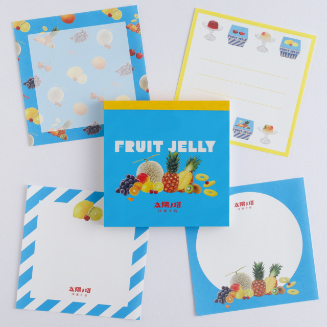 太陽ノ塔洋菓子店 メモパッド・スクエア （フルーツゼリー） TY-002