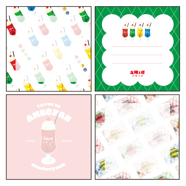 太陽ノ塔洋菓子店 メモパッド・スクエア （アメチャン） TY-003