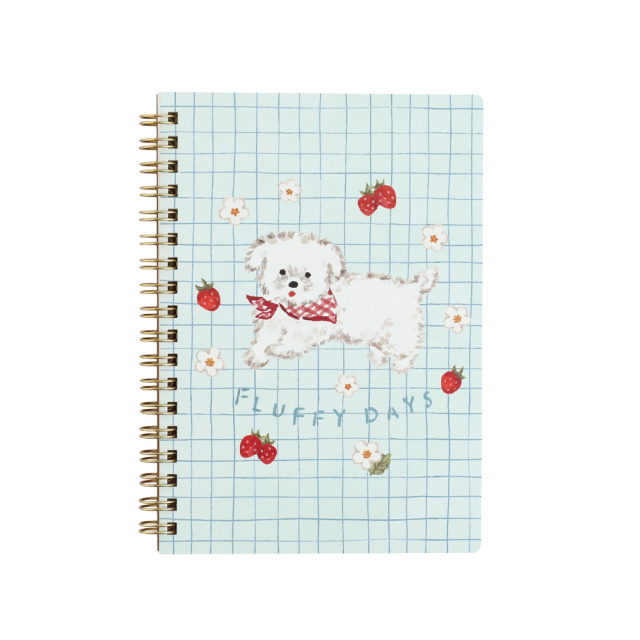 利光春華 B6リングノート(strawberry dog) TH-014