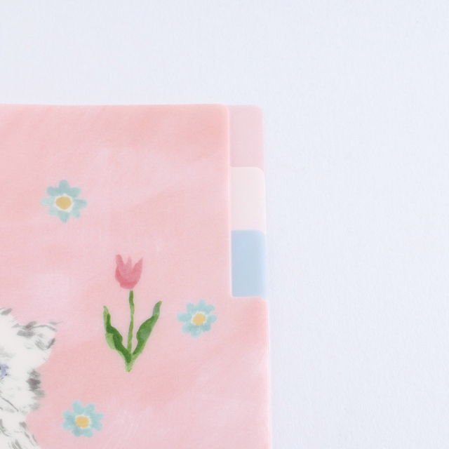 利光春華 A5ポケットクリアファイル（tulip cat） TH-016 | デザイン