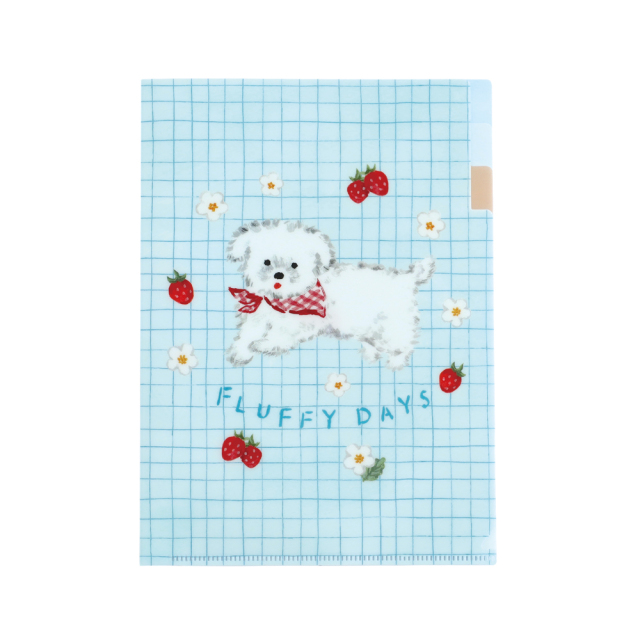 利光春華 A5ポケットクリアファイル（strawberry dog） TH-018