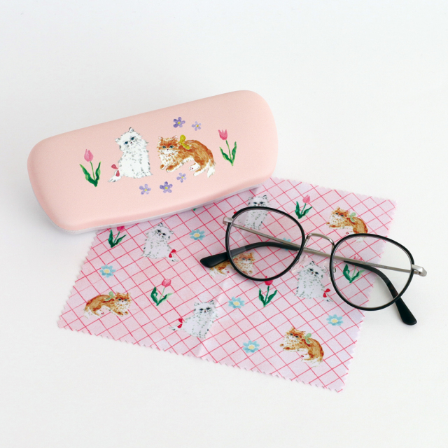 CH メガネケース 利光春華 メガネケース＆クロスセット（cat） TH-027 | デザイン