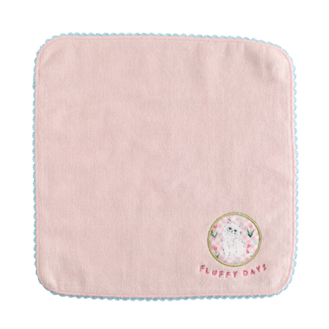 利光春華 タオルハンカチ(tulip cat) TH-030