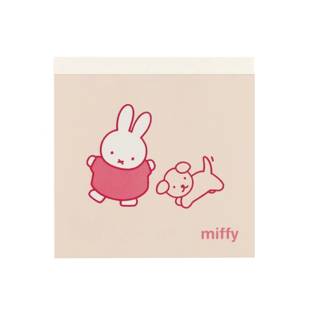 miffy メモパッド・スクエア（dance）BM-474 | デザイン