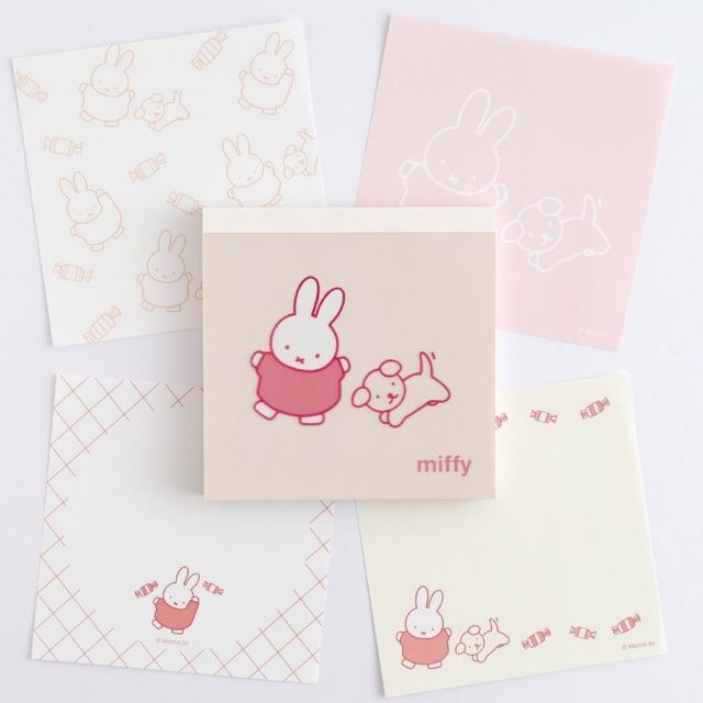 miffy メモパッド・スクエア（dance）BM-474 | デザイン