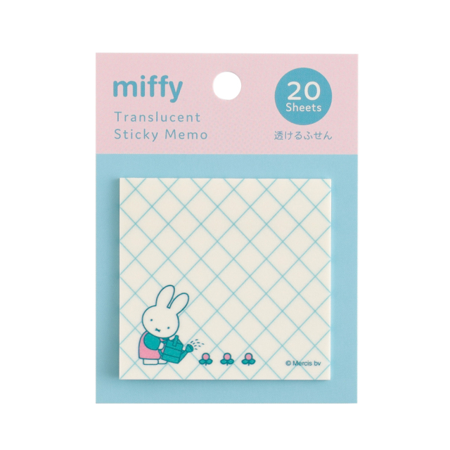 miffy 透けるふせん（flower） BM-475 | デザインステーショナリーの