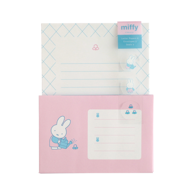 miffy レターセット（flower） BM-479 | デザインステーショナリーの
