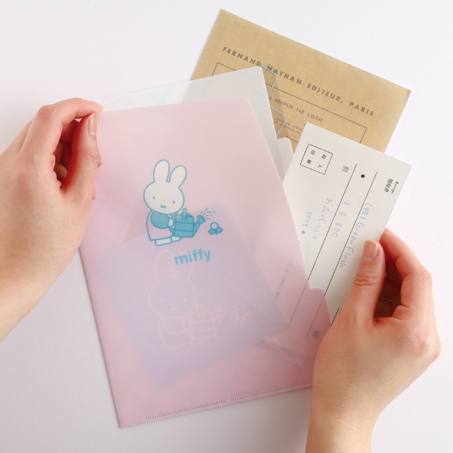 miffy A5ポケットクリアファイル（flower) BM-491 | デザイン