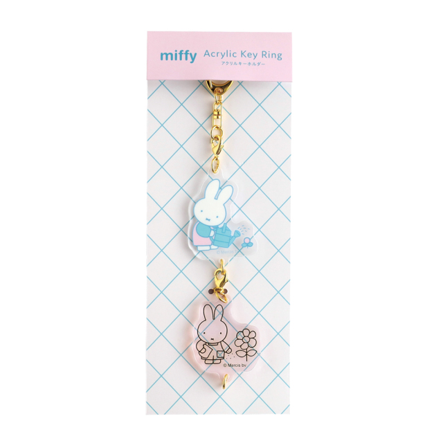 miffy 2連アクリルキーホルダー（flower） BM-499