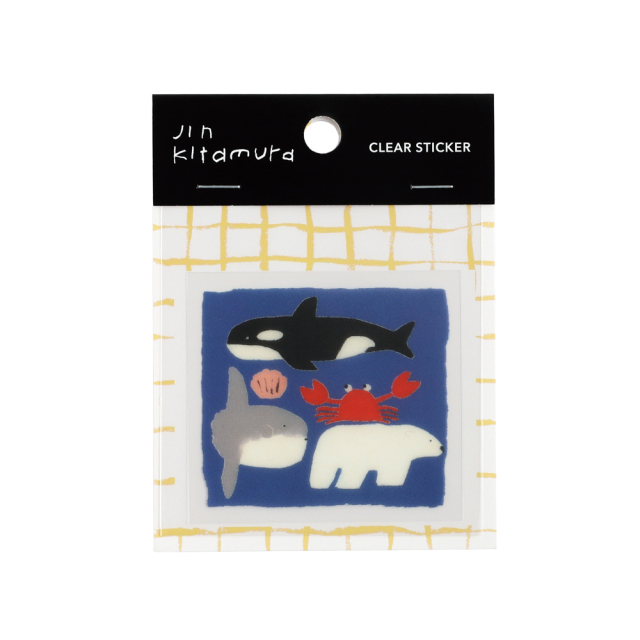 北村人 クリアステッカー(にんきもの)KJ-015