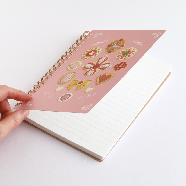 Kazokugoto Note リング式ノート KUNIKA B6リングノート（pink） KG-045 | デザインステーショナリーの