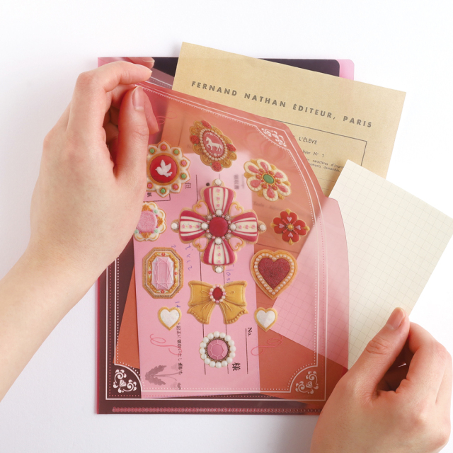 KUNIKA A5ポケットクリアファイル（pink） KG-049 | デザイン