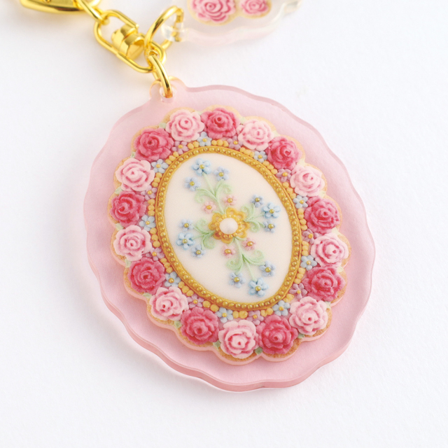 KUNIKA 2連アクリルキーホルダー（flower） KG-059 | デザイン