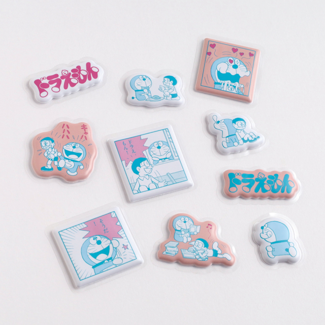 ドラえもん ぷっくりフレークシール（orange）DG-423 | デザイン