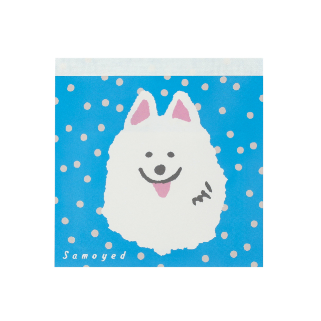 Cosanpo メモパッド・スクエア（サモエド）CP-011