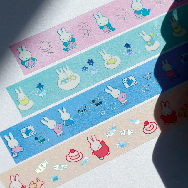 miffy オーロラ箔クリアマスキングテープ(star) BM-484 | デザイン