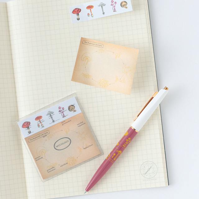 STUDY HOLIC ボールペン<菌類学>ST-213 | デザインステーショナリーの