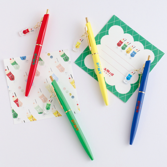 太陽ノ塔洋菓子店 チャーム付きボールペン(レモンソーダ) TY-019