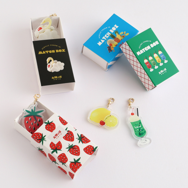 太陽ノ塔洋菓子店 マッチ箱入りチャーム（クリームソーダ ） TY-027