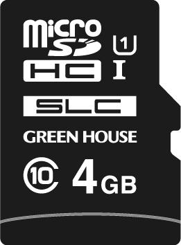 組み込み機器で幅広く使える工業用途microSDHCカード 4GB GH-SDMI-XSA4G 動作温度-40℃～85℃