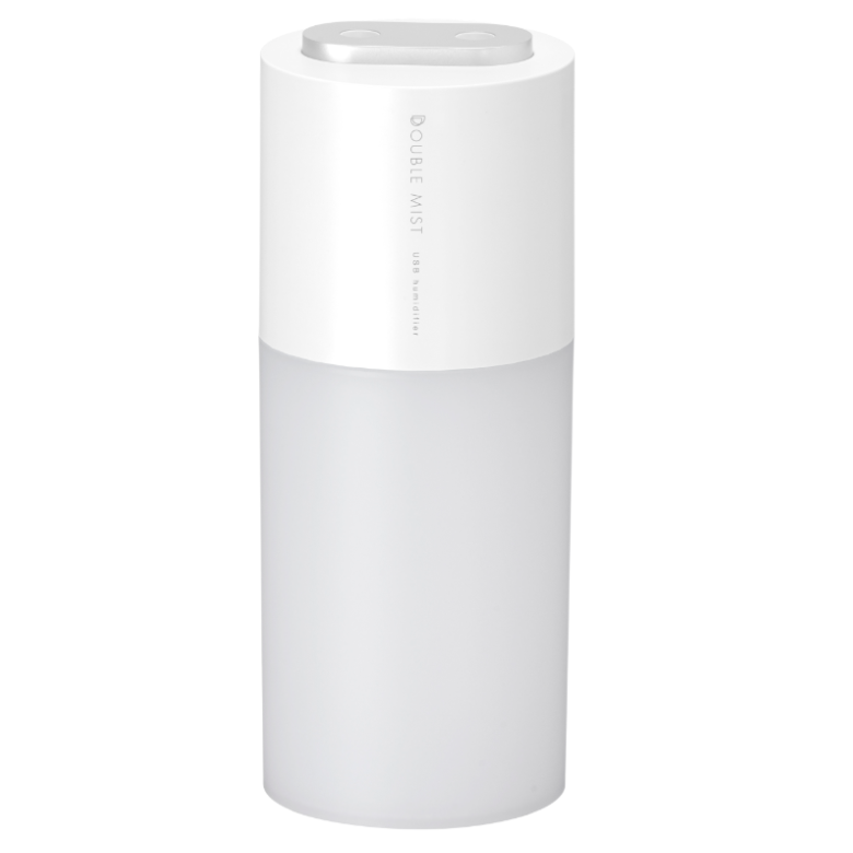 卓上超音波加湿器 GH-PHWA-WH スモーキーホワイト 充電式 バッテリー内蔵 持ち運び ポータブル 小型 オフィス 省エネ アロマ対応