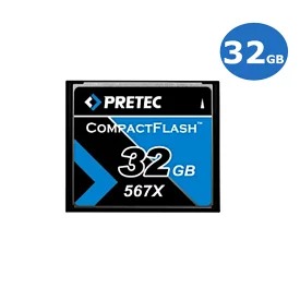 コンパクトフラッシュ バルク品 CFカード CFSP532G 32GB PRETEC 高速変換 ECC機能内蔵 フラッシュカード