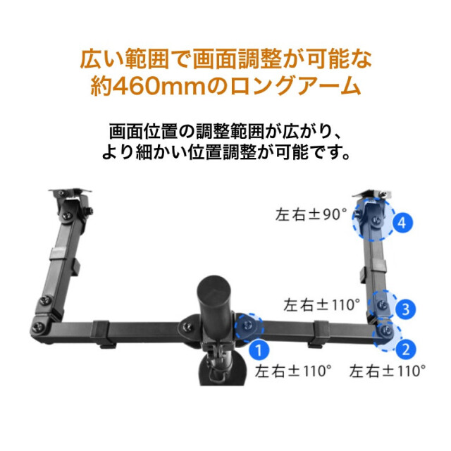 AOC モニター×2 21.5インチ/フルHD デュアルモニター用アーム付属 AOC モニター×2 21.5インチ/フルHD デュアルモニター用アーム付属