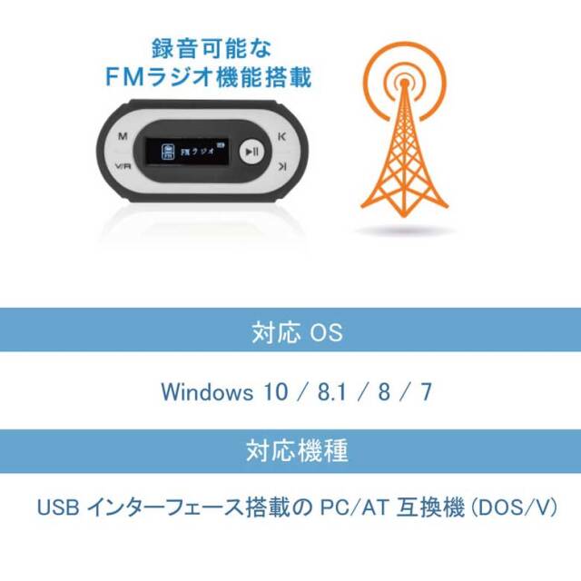 音楽プレーヤー 防水MP3プレーヤー 音楽プレーヤー GH-KANAWPA16 RUN用 ランニング用