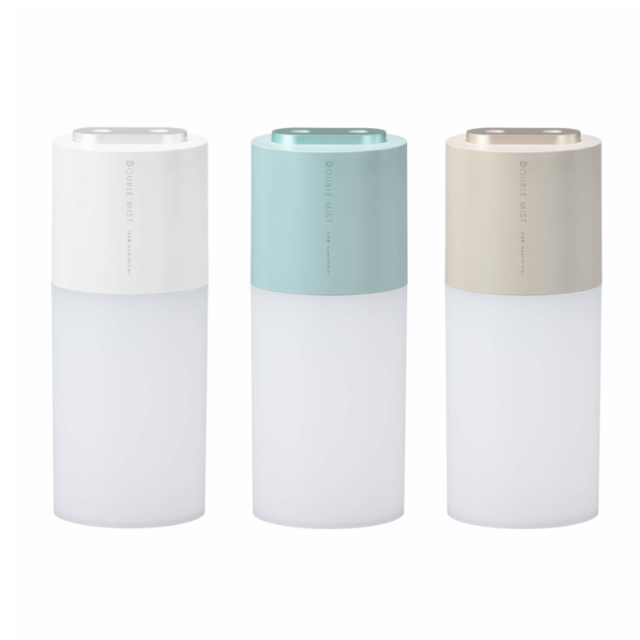 卓上超音波加湿器 GH-PHWA-WH スモーキーホワイト 充電式 バッテリー