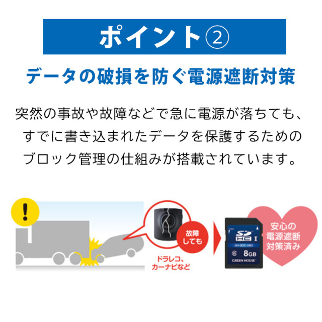 高耐久microSDカード ドラレコ 防犯カメラ 64GB 128GB 256GB microSDHC SDXC UHS-I V30 V10 A2 A1 IPX7 防水 カーナビ ドライブレコーダー 防犯 カメラ グリーンハウス GH-SDM-WA
